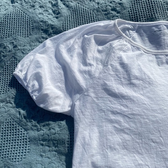 NWOT Aerie Bubble Sleeve T Shirt - Picture 7 of 11